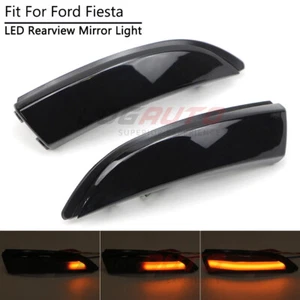 Luz LED del espejo retrovisor lateral de humo para Ford Fiesta MK 2008-17 - Imagen 1 de 12