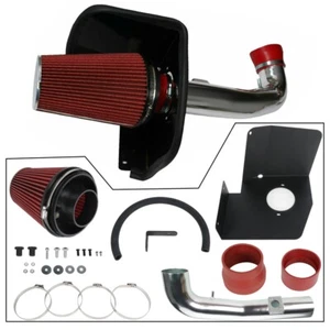 For 09-13 Chevy/GMC 1500 V8 4.8L/5.3L/6.0L Cold Air Intake Kit+Heat Shield Red - Picture 1 of 24