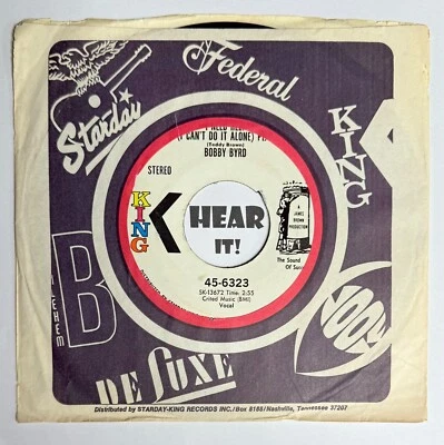 Hot Soul Funk James Brown 45 BOBBY BYRD I Need Help I Can't Do It KING hear Foto 1 de 4