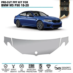 Bonnet Wings Stone Chip Guard PPF Kit Paint Protection Film For BMW M5 F90 18-20 - Picture 1 of 4