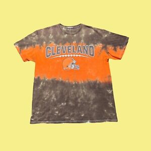 Cleveland Browns Tie Dye Vintage NFL Football T Shirt Mens Size L 2000s Y2K