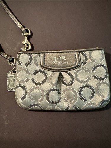 Coach Madison Dot Op Art C Jacquard Grigio Argento Multi Polso