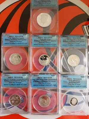2019 S Silver Set first day of issue  - Image 1 of 4
