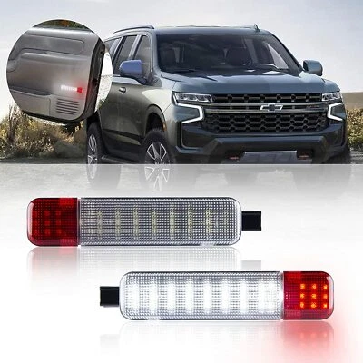 Interior Door Panel Courtesy LED Lamp Pair For 1995-2007 Silverado Sierra C/K - Image 1 of 4