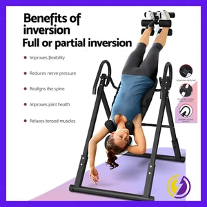 Folding Inversion Table – Gravity Back Stretcher for Pain Relief & Home Fitness - Picture 1 of 1