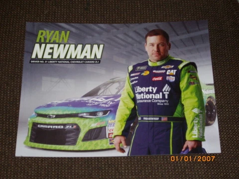 2018 RYAN NEWMAN #31 LIBERTY NATIONAL NASCAR POSTCARD Cover