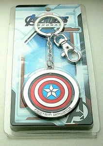 Marvel Comics Captain America Spinner Shield Metal Key Chain New NOS MIP - Bild 1 von 3