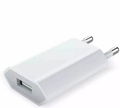 CARICABATTERIA PRESA CASA SPINA MURO ALIMENTATORE USB 5V 1A APPLE ANDROID IPHONE - Immagine 1 di 2