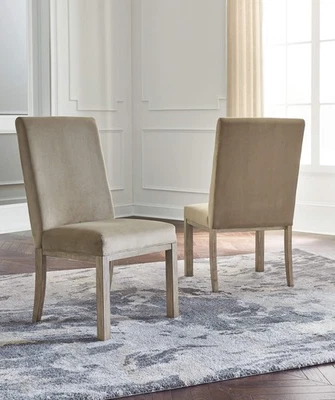 Chrestner - Dining UPH Side Chair (Set of 2) - Gray / Brown - Image 1 of 4