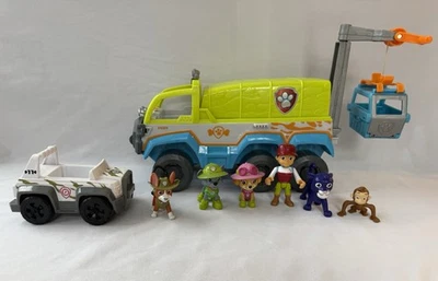 Paw Patrol Rescate Jungle Terrain Vehículo Rastreador + Vehículo 6 Figuras Jaguar Foto 1 de 4