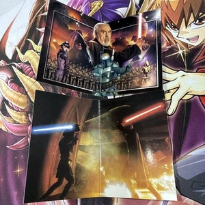 PANORAMIC FOLD-OUT card 1 & 4 Of 5 2002 Topps STAR WARS ATTACK OF THE CLONES - Picture 1 of 2