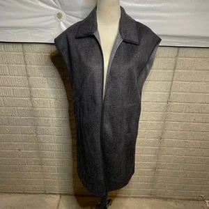 Cabi Novel Longline Sleeveless Herringbone Collared Longline Vest Size XS/S - Picture 1 of 5