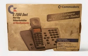 Téléphone Commodore C7300 DECT Gap vintage années 90 2000 emballage d'origine ordinateur rare - Photo 1/6