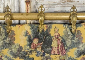 SET 20 Magnificent HUGE Antique French Gilded Chateau Curtain Rings, 19th C - Picture 1 of 20