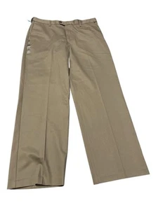 Croft & Barrow Men Brown Flat Front Medium Wash Chino Pant Size 38 x 32 - Picture 1 of 7