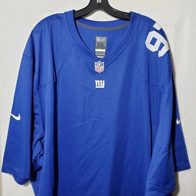 Camiseta de los New York Giants para hombre 5XL en blanco azul Nike On Field #97 nueva sin etiquetas  Foto 1 de 4