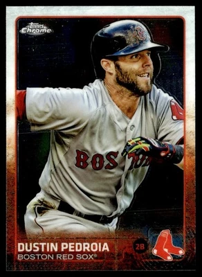 2015 Topps Chrome Dustin Pedroia Boston Red Sox #172 - Image 1 of 2