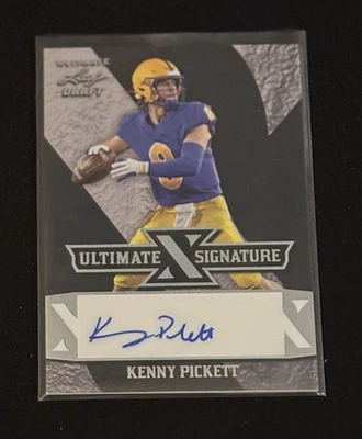 2022 Leaf Ultimate Draft Kenny Pickett RC Autograph Las Vegas Raiders - Image 1 of 2