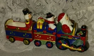 Cosmos Regali Natale Babbo Natale Ceramica Treno Set Sale e Pepe Shaker - Foto 1 di 6