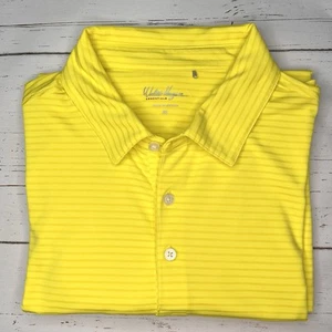 Walter Hagen Essentials Men’s Shirt Polo XL Yellow Short Sleeve Striped Golf - Picture 1 of 9