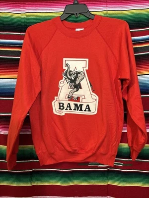 Sudadera Vintage Años 80 Alabama Crimson Tide Talla L EE. UU. ¡¡Sin Usar!!! Foto 1 de 4