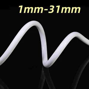 1mm-31mm White Silicone Tube Hose Pipe Food Grade Soft Rubber Flexible Tubing - Picture 1 of 10