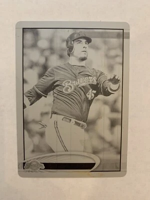 2011 Travis Ishikawa Black Printing Plate 1 Of 1 San Francisco Giants Champion - Image 1 of 3