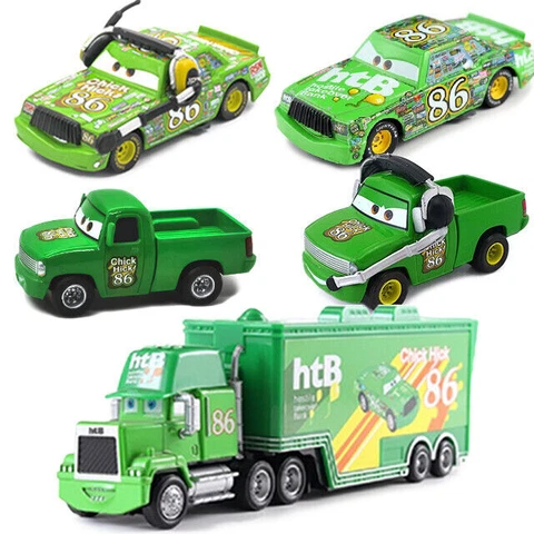 Disney Pixar Cars #86 Chick Hicks Racers Pickup Truck Diecast Model Toy Car Cover