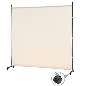 6FT Single Panel room divider with Wheels,Rolling Fabric room dividers for Pa... - Picture 1 of 7