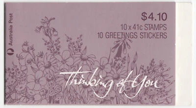 Australia: SG #1230a SB69 (41c x10) $4.10 Thinking of You Booklet 1990 MNH MUH - Image 1 of 2