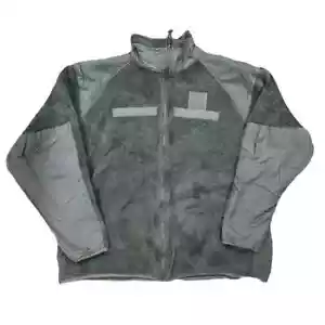 US Military Gen III Polartec 100 Cold Weather Fleece Jacket Green GC 2XL Reg - Picture 1 of 4