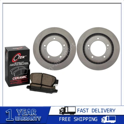 Front Brake Rotors & Ceramic Brake Pads 3x Fits Chevrolet Tracker 1999-002 - Image 1 of 4