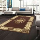 Traditional Medallion Scroll Repels Moisture Stain Resistant Indoor Area Rugs