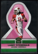 LARRY FITGERALD CARDINALS WR PINK RIBBONS GREEN DIE CUT SP 2015 CROWN ROYALE