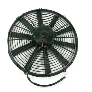 Ventilador de refrigeración radiador Pro Flow universal de hoja recta de 14" negro - Imagen 1 de 2