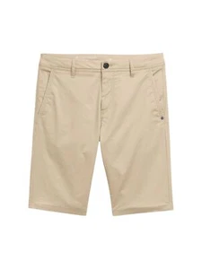 Tom Tailor Hombre Short SLIM PRINT CHINO SHORTS Cintura Media Slim Fit Azul Beige - Imagen 1 de 13