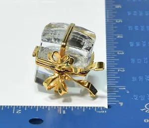 Swarovski Secrettes Kristall Gold Geschenk Uhr UHR NICHT GETESTET WIE BESEHEN - Bild 1 von 10