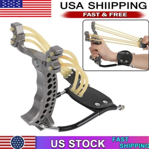 Slingshot Hunting Fishing Heavy Duty Wrist Fit Adult Boys Teens Outdoor Sports - Picture 1 of 10