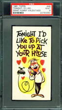 1961 Topps Giant Funny Valentines #48 TONIGHT I'D LIKE TO PICK YOU (MINT) PSA 9