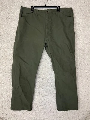 Dickies Carpenter Jeans Mens 44x32 Green Denim Workwear Rugged Durable - Image 1 of 4