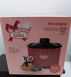 So Yummy by Bella Mini Dipper Red Electric Fondue/Chocolate Set Dishwasher Safe - Picture 1 of 5