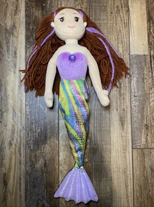 Aurora Sea Sparkles Mermaid Rainbow Plush Doll Toy Stuffed 16” Long - Picture 1 of 5