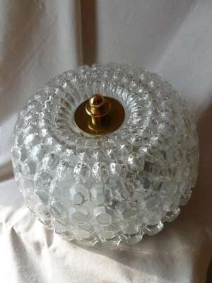 Glashütte Limburg Wandleuchte Deckenleuchte - BUBBLE GLASS - space age  70er - - Bild 1 von 4