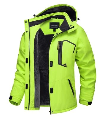 Women's Waterproof Ski Snow Jacket Winter Warm Fleece Lined Mountain Hiking Coat - Image 1 of 4