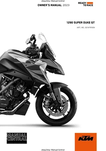 2023 OWNERS MANUAL - KTM 1290 SUPER DUKE GT EU - REPRINT - Picture 1 of 6