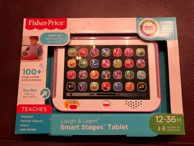 Fisher Price Laugh and Learn Smart Stages Tablet - New in Box, Pink - Image 1 of 2