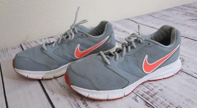 Nike Downshifter 6 Gray Coral Swoosh Running Sneakers Shoes Womens 10 684765-004 - Image 1 of 4