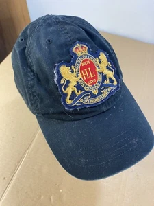 Vintage Ralph Lauren Polo Big Crest Rugby Chino Strap Back Hat Cap Pony Horse - Picture 1 of 8