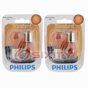 2 pc Philips Front Inner Turn Signal Light Bulbs for Mazda 2 2011-2014 op