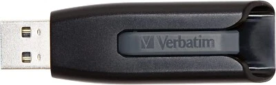 Verbatim 256GB USB Flash Drive 3.2  - High Speed data transfer - Black/Grey - Image 1 of 4